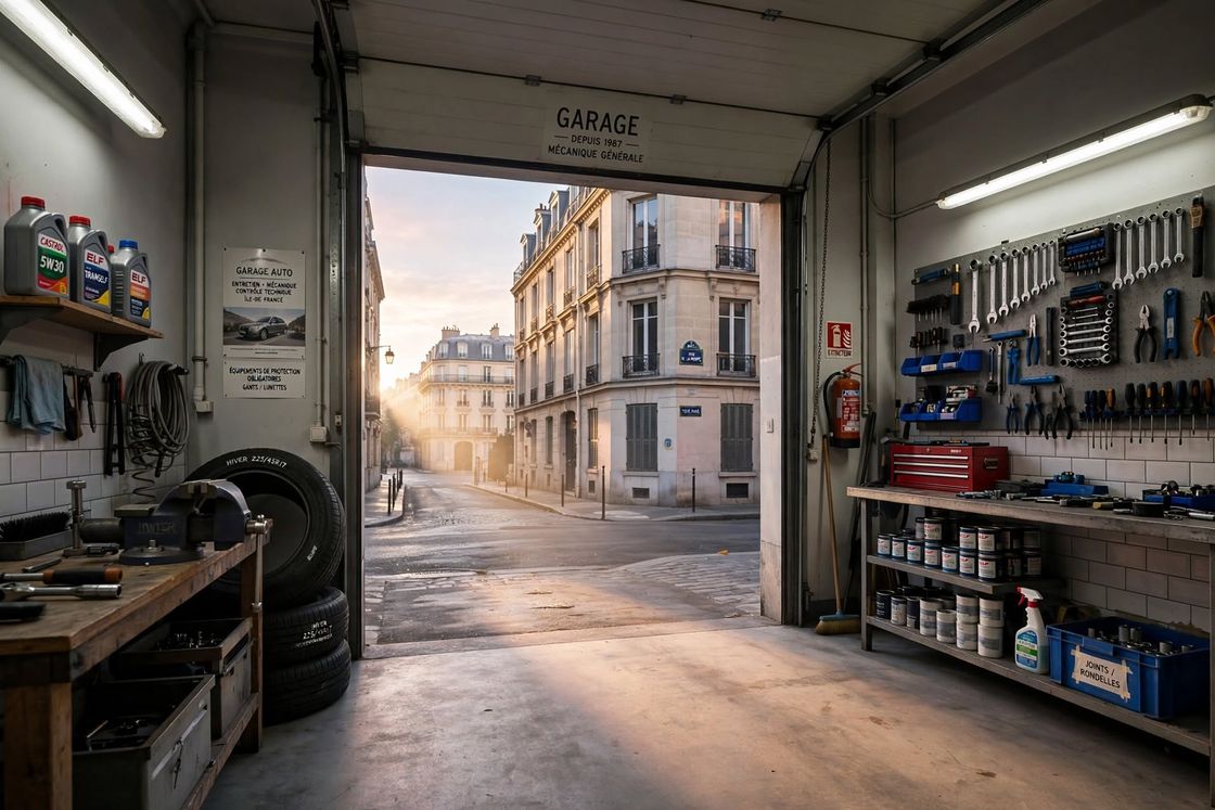 Atelier de mécanique générale de quartier en Île-de-France, garage partenaire pour sous-traiter le débosselage sans peinture